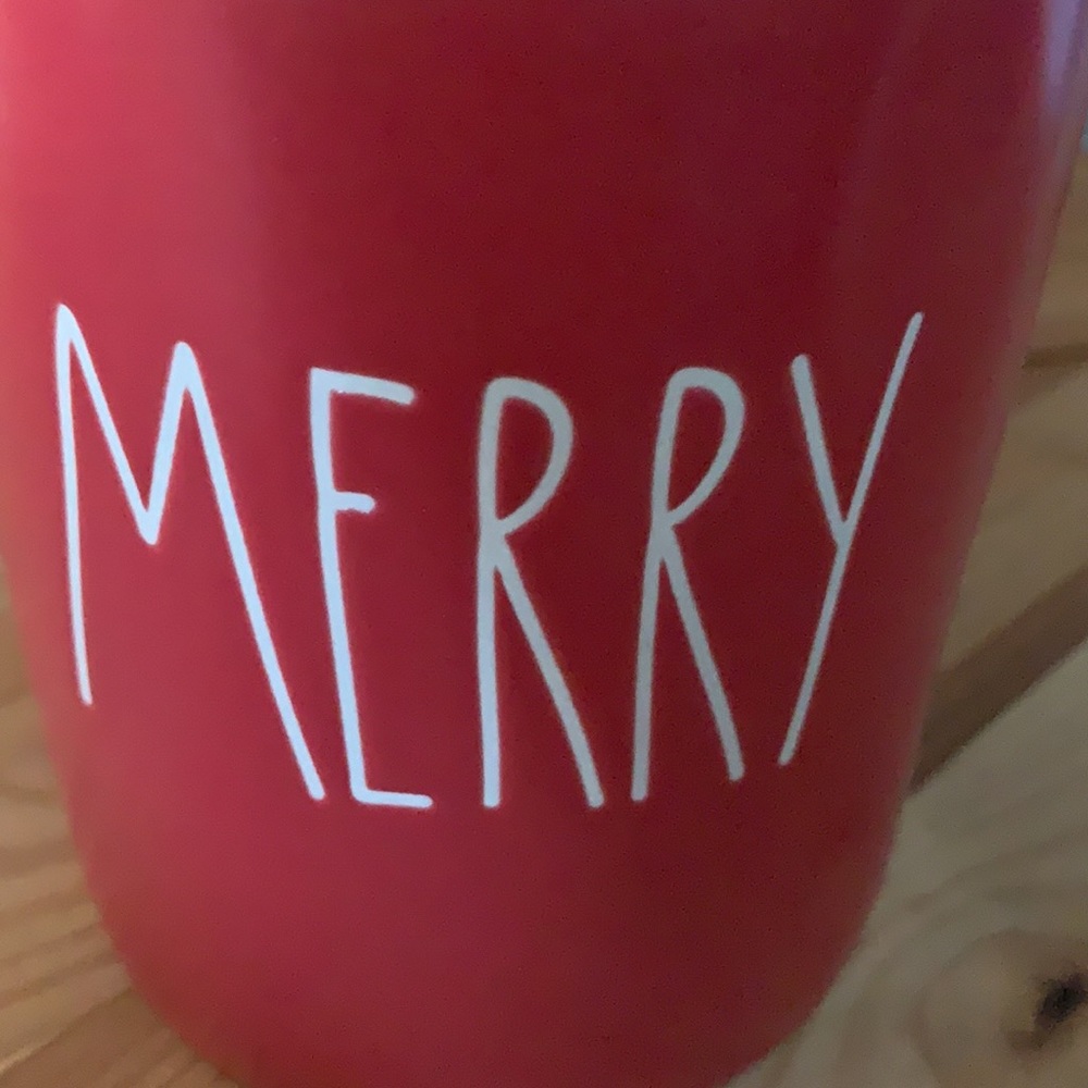 Rae Dunn “MERRY” Red Ceramic Lidded Canister - Picture 2 of 7